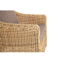  "Кон Панна" кресло из искусственного ротанга, цвет соломенный, фото 4 