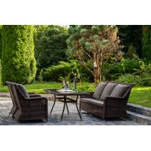  "Гляссе" обеденная группа из искусственного ротанга, цвет коричневый, фото 4 