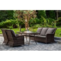  "Гляссе" обеденная группа из искусственного ротанга, цвет коричневый, фото 5 