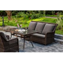  "Гляссе" обеденная группа из искусственного ротанга, цвет коричневый, фото 6 