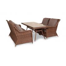 "Гляссе" обеденная группа из искусственного ротанга, цвет коричневый, фото 13 