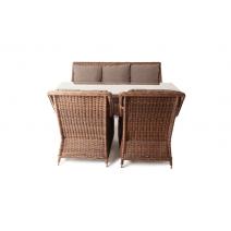  "Гляссе" обеденная группа из искусственного ротанга, цвет коричневый, фото 15 