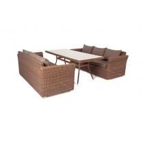  "Мокко Дабл" обеденная группа из искусственного ротанга, цвет коричневый, фото 3 