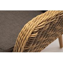  "Прованс" диван из искусственного ротанга трехместный, цвет соломенный, фото 5 