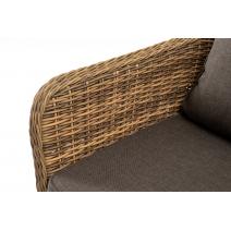  "Прованс" диван из искусственного ротанга трехместный, цвет соломенный, фото 6 