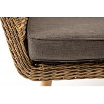  "Прованс" диван из искусственного ротанга трехместный, цвет соломенный, фото 7 