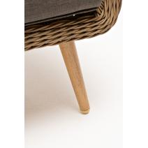  "Прованс" диван из искусственного ротанга трехместный, цвет соломенный, фото 8 