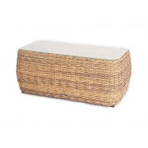  "Кальяри" журнальный столик из искусственного ротанга (гиацинт), цвет соломенный, фото 1 