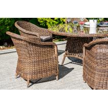  "Равенна" плетеное кресло из искусственного ротанга, цвет коричневый, фото 10 