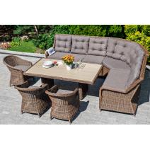  "Равенна" плетеное кресло из искусственного ротанга, цвет коричневый, фото 12 