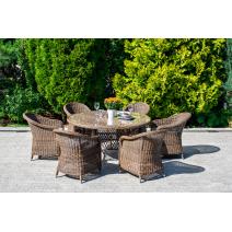  "Равенна" плетеное кресло из искусственного ротанга, цвет коричневый, фото 13 