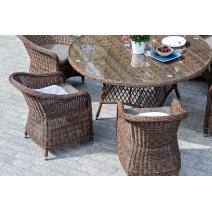  "Равенна" плетеное кресло из искусственного ротанга, цвет коричневый, фото 14 