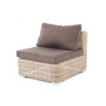  "Лунго" модуль диванный прямой с подушками, цвет бежевый, фото 1 