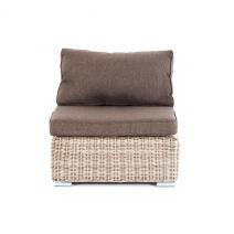  "Лунго" модуль диванный прямой с подушками, цвет бежевый, фото 2 