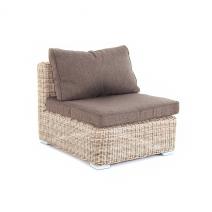  "Лунго" модуль диванный прямой с подушками, цвет бежевый, фото 4 