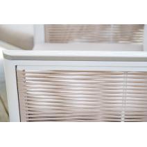  "Сан Ремо" кресло плетеное из роупа садовое, каркас алюминий белый, роуп бежевый, ткань бежевая, фото 11 