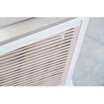  "Сан Ремо" кресло плетеное из роупа садовое, каркас алюминий белый, роуп бежевый, ткань бежевая, фото 12 