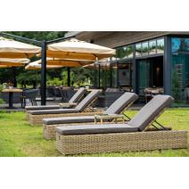  "Рим" шезлонг с подушкой, цвет соломенный, фото 9 