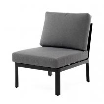  "Париж" модуль диванный алюминиевый центральный, цвет серый, фото 1 