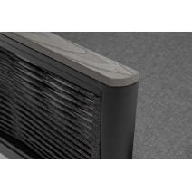  "Сан Ремо" диван 2-местный плетеный из роупа, каркас алюминий темно-серый, роуп серый, ткань серая, фото 5 