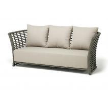  "Валенсия" диван из искусственного ротанга трехместный, цвет серый, фото 1 