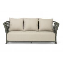  "Валенсия" диван из искусственного ротанга трехместный, цвет серый, фото 2 