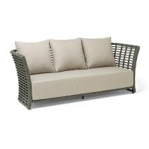  "Валенсия" диван из искусственного ротанга трехместный, цвет серый, фото 3 