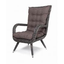  "Толедо" кресло плетеное с подушками, цвет графит, фото 1 