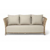  "Валенсия" диван из искусственного ротанга трехместный, цвет соломенный, фото 2 