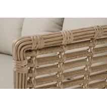  "Валенсия" диван из искусственного ротанга трехместный, цвет соломенный, фото 5 