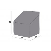  Защитный чехол на кресло Канны 71×74×69 см, цвет серый, фото 2 