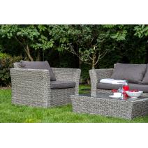  "Капучино Сингл" лаунж-зона из искусственного ротанга (гиацинт), цвет серый, фото 3 