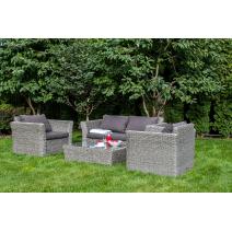  "Капучино Сингл" лаунж-зона из искусственного ротанга (гиацинт), цвет серый, фото 4 