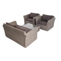  "Капучино Сингл" лаунж-зона из искусственного ротанга (гиацинт), цвет серый, фото 5 