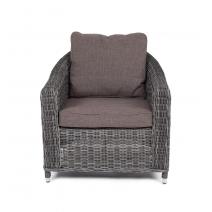  "Кон Панна" кресло из искусственного ротанга, цвет графит, фото 4 