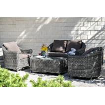  "Кон Панна" кресло из искусственного ротанга, цвет графит, фото 6 