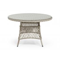  "Эспрессо" плетеный круглый стол, диаметр 118 см, цвет бежевый, фото 2 