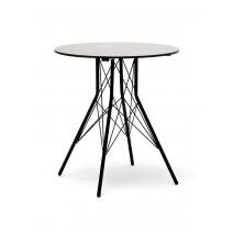  "Конте" интерьерный стол из HPL круглый Ø70см, цвет "серый гранит", фото 1 