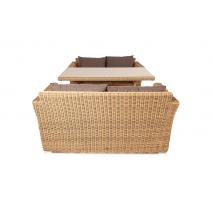  "Мокко" обеденная группа плетеная из ротанга, цвет соломенный, фото 2 