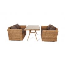  "Мокко" обеденная группа плетеная из ротанга, цвет соломенный, фото 4 