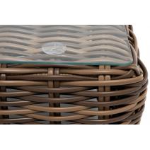  "Палермо" журнальный столик из искусственного ротанга, цвет соломенный, фото 4 