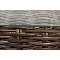  "Палермо" журнальный столик из искусственного ротанга, цвет соломенный, фото 5 