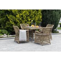  "Айриш" стол плетеный из искусственного ротанга, цвет соломенный, фото 4 