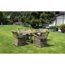  "Айриш" стол плетеный из искусственного ротанга, цвет соломенный, фото 5 