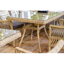  "Айриш" стол плетеный из искусственного ротанга, цвет соломенный, фото 8 