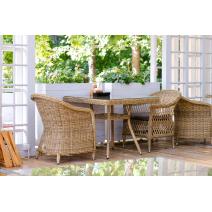  "Айриш" стол плетеный из искусственного ротанга, цвет соломенный, фото 9 