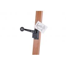  "Корсика" зонт уличный 3х3м на боковой алюминиевой опоре, цвет под дерево, фото 5 