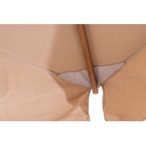  "Корсика" зонт уличный 3х3м на боковой алюминиевой опоре, цвет под дерево, фото 7 