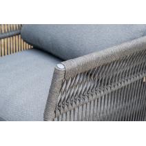  "Лугано" лаунж-зона 5-местная плетеная из роупа (веревки), каркас алюминиевый темно-серый, роуп темно-серый, фото 14 