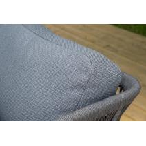  "Лугано" лаунж-зона 5-местная плетеная из роупа (веревки), каркас алюминиевый темно-серый, роуп темно-серый, фото 15 